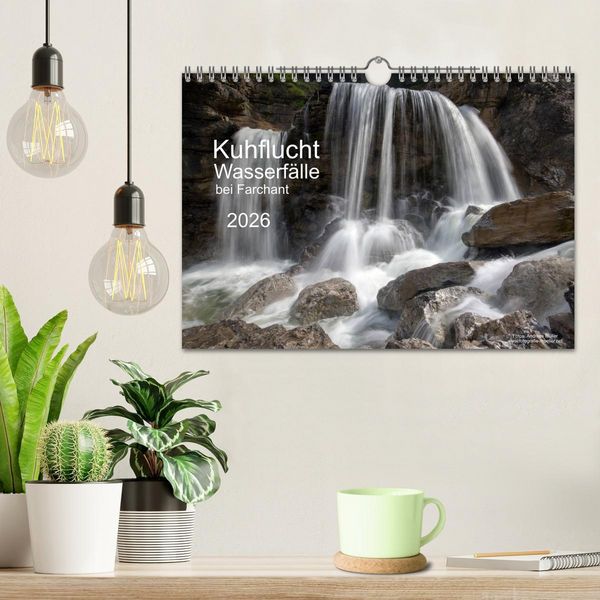 Produktbild: Kuhflucht Wasserf&auml;lle bei Farchant (Wandkalender 2026 DIN A4 quer), CALVENDO Monatskalender