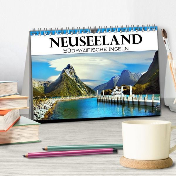 Produktbild: Neuseeland, S&uuml;dpazifische Inseln (Tischkalender 2026 DIN A5 quer), CALVENDO Monatskalender
