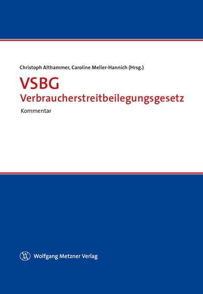 Produktbild: VSBG - Verbraucherstreitbeilegungsgesetz