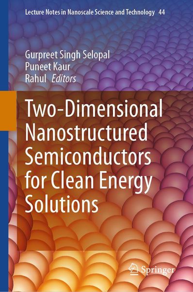 Produktbild: Two-Dimensional Nanostructured Semiconductors for Clean Energy Solutions