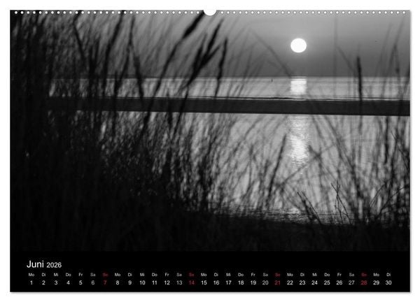 Produktbild: Das Licht in Schwarz und Wei&szlig; (Wandkalender 2026 DIN A2 quer), CALVENDO Monatskalender