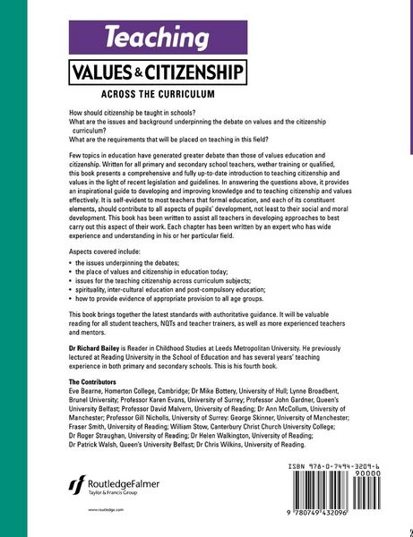 Produktbild: Teaching Values and Citizenship Across the Curriculum