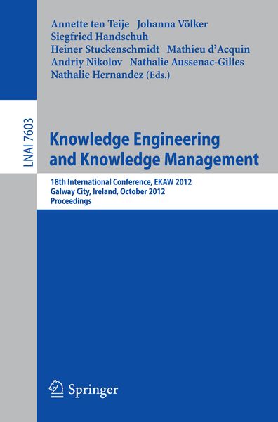 Produktbild: Knowledge Engineering and Knowledge Management