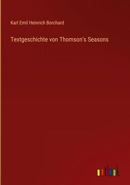 Produktbild: Textgeschichte von Thomson's Seasons