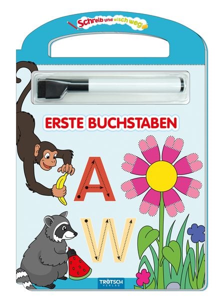 Produktbild: Tr&ouml;tsch Erste Buchstaben Schreib und wisch weg mit Stift