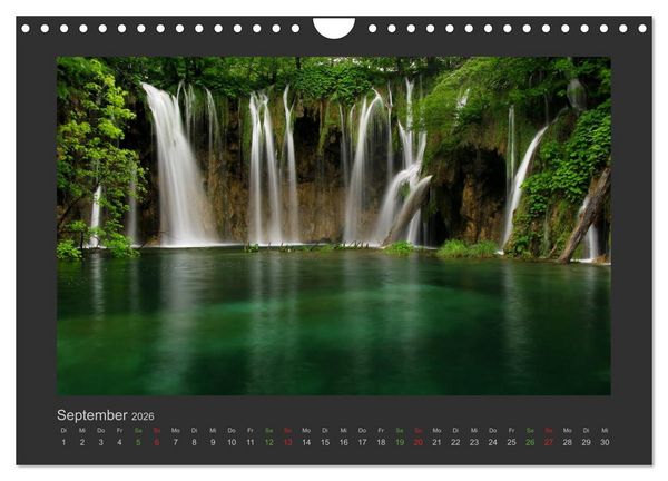 Produktbild: FALLENDE WASSER (Wandkalender 2026 DIN A4 quer), CALVENDO Monatskalender