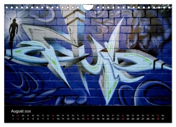 Produktbild: Graffiti - Kunst aus der Dose (Wandkalender 2026 DIN A4 quer), CALVENDO Monatskalender