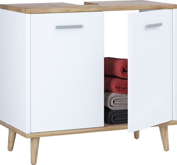 Produktbild: Holz Badm&ouml;bel Badunterschrank Waschbecken Landos