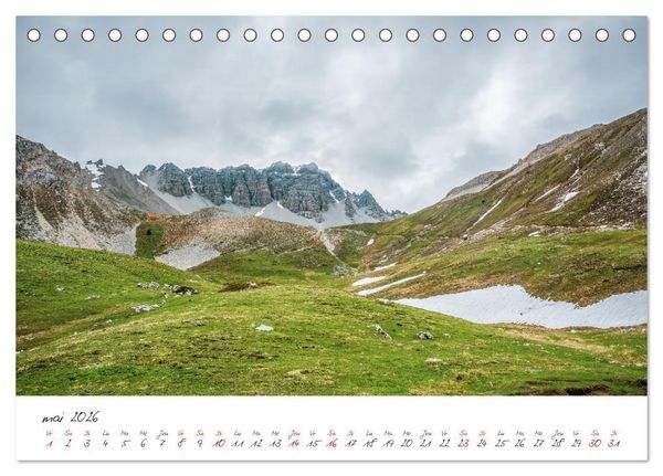 Produktbild: Le col de l'Izoard sur la route des Grandes Alpes (Calendrier de bureau 2026 DIN A5 vertical), CALVENDO calendrier mensuel