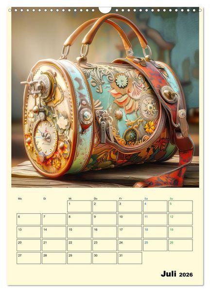 Produktbild: Steampunk Accesoires - Planer (Wandkalender 2026 DIN A3 hoch), CALVENDO Monatskalender