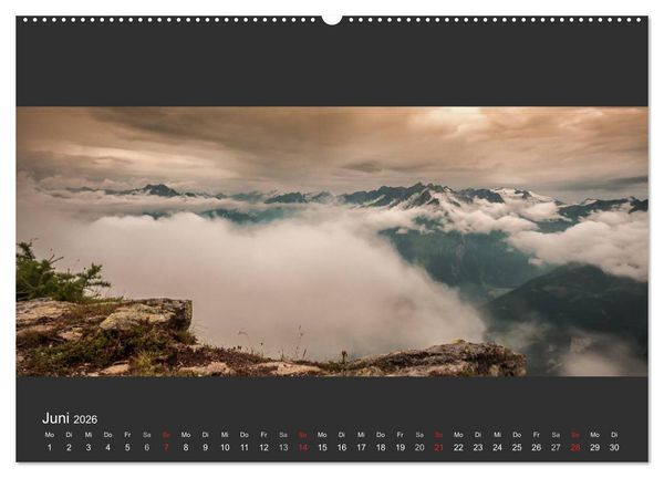 Produktbild: Alpenpanorama 2026 (Wandkalender 2026 DIN A2 quer), CALVENDO Monatskalender