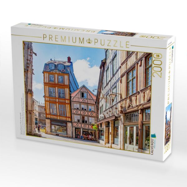 Produktbild: CALVENDO Puzzle Fachwerkh&auml;user in Rouen, Normandie | 2000 Teile Lege-Gr&ouml;&szlig;e 90x67cm Foto-Puzzle f&uuml;r gl&uuml;ckliche Stunden