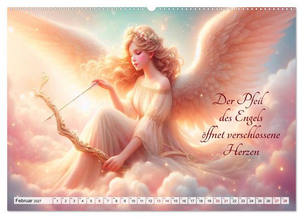 Produktbild: Wenn Engel tr&auml;umen (hochwertiger Premium Wandkalender 2027 DIN A2 quer), Kunstdruck in Hochglanz