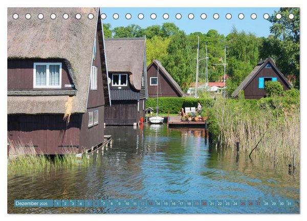 Produktbild: An der Mecklenburgischen Seenplatte Malchow und Waren/M&uuml;ritz (Tischkalender 2026 DIN A5 quer), CALVENDO Monatskalender