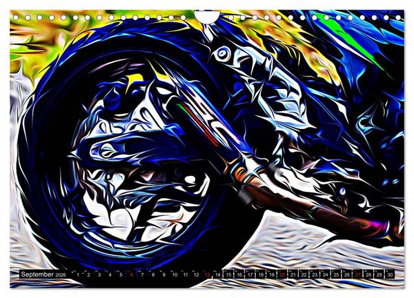Produktbild: Fullspeed on two Wheels (Wandkalender 2026 DIN A4 quer), CALVENDO Monatskalender