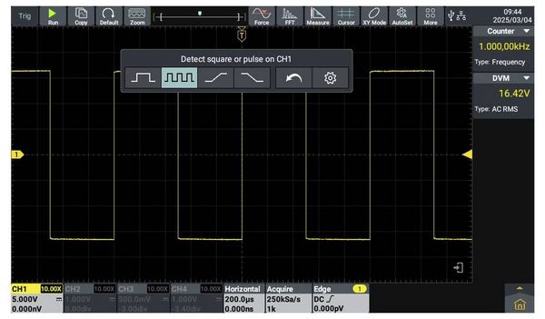 Produktbild: VOLTCRAFT ADO-3504 Digital-Oszilloskop 350 MHz 2.5 GSa/s 250 Mpts 12 Bit Digital-Speicher (DSO) 1 St.