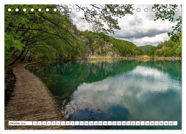 Produktbild: Welterbe in Kroatien - Plitvicer Seen (Tischkalender 2026 DIN A5 quer), CALVENDO Monatskalender