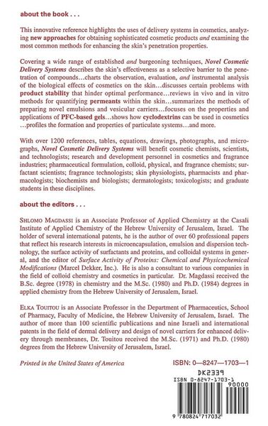 Produktbild: Novel Cosmetic Delivery Systems