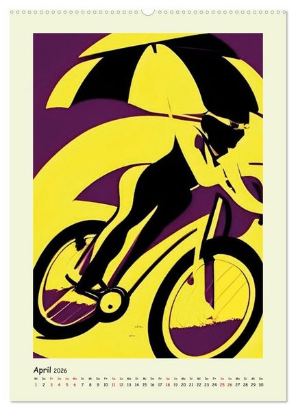 Produktbild: Geliebter Radsport (Wandkalender 2026 DIN A2 hoch), CALVENDO Monatskalender
