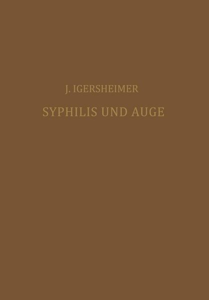 Produktbild: Syphilis und Auge