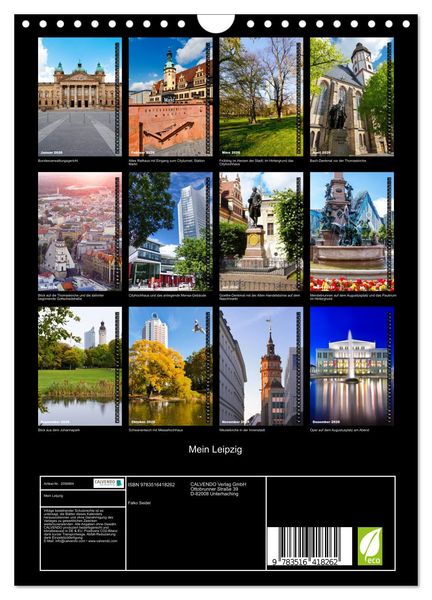 Produktbild: Mein Leipzig (Wandkalender 2026 DIN A4 hoch), CALVENDO Monatskalender