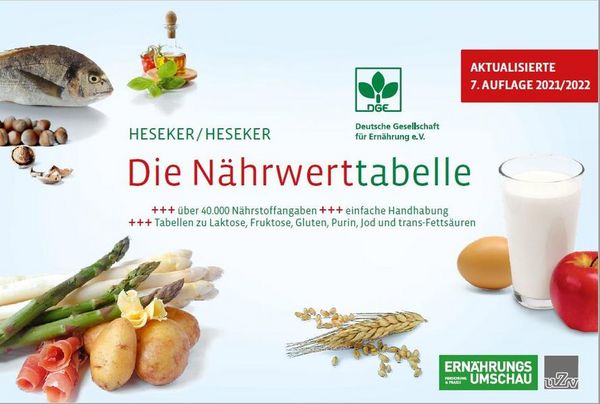 Produktbild: Die N&auml;hrwerttabelle