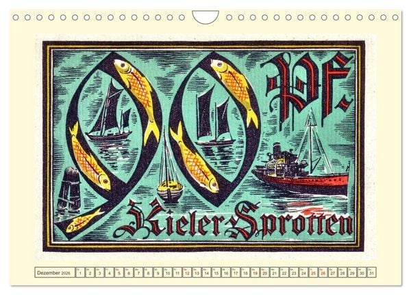 Produktbild: Gru&szlig; aus Kiel (Wandkalender 2026 DIN A4 quer), CALVENDO Monatskalender