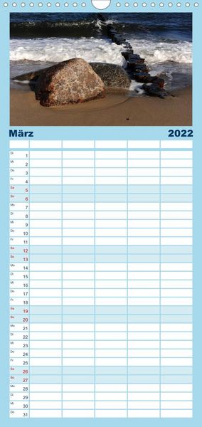 Produktbild: Familienplaner K&uuml;hlungsborn (Wandkalender 2022 , 21 cm x 45 cm, hoch)
