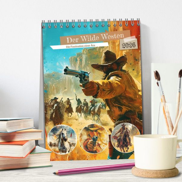 Produktbild: Der Wilde Westen. Die Faszination einer &Auml;ra (Tischkalender 2026 DIN A5 hoch), CALVENDO Monatskalender