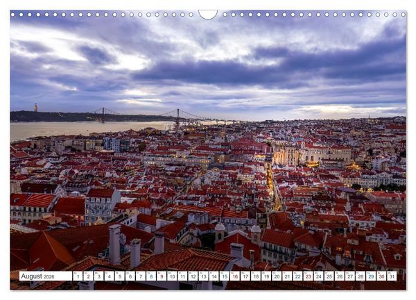Produktbild: Eine Stadt voller Charme - Lissabon (Wandkalender 2026 DIN A3 quer), CALVENDO Monatskalender