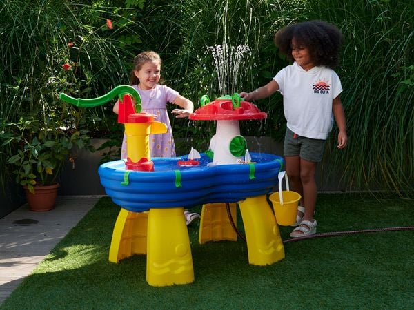 Produktbild: BIG 8700001595 - AquaPlay WaterTable, Wasser-Spieltisch mit Handpumpe und Zubeh&ouml;r