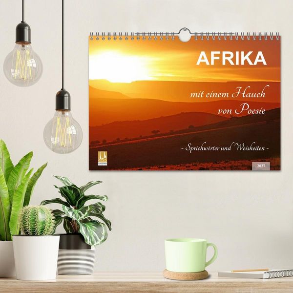 Produktbild: AFRIKA mit einem Hauch von Poesie (Wandkalender 2027 DIN A4 quer), CALVENDO Monatskalender