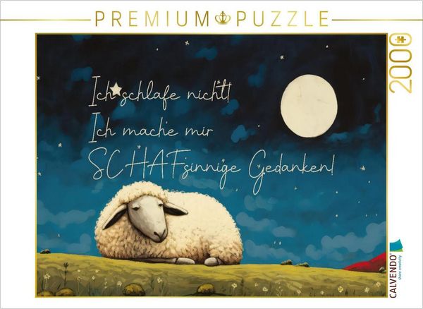 Produktbild: CALVENDO Puzzle Schafsinnige Gedanken | 2000 Teile Lege-Gr&ouml;&szlig;e 90x67cm Foto-Puzzle f&uuml;r gl&uuml;ckliche Stunden