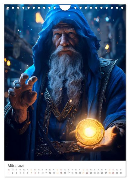 Produktbild: Der Kampf der Magier (Wandkalender 2026 DIN A4 hoch), CALVENDO Monatskalender