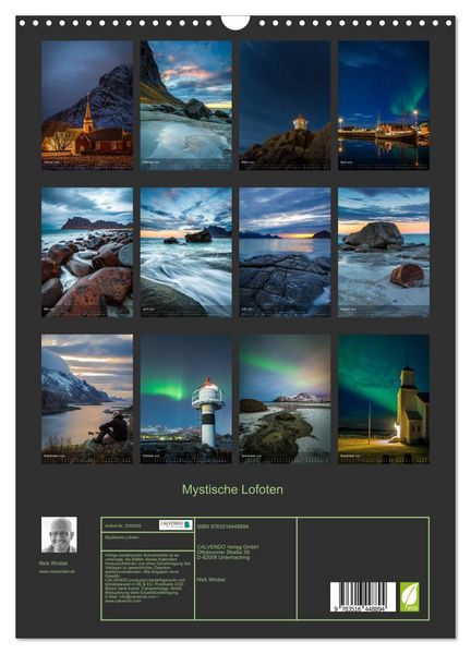 Produktbild: Mystische Lofoten (Wandkalender 2026 DIN A3 hoch), CALVENDO Monatskalender