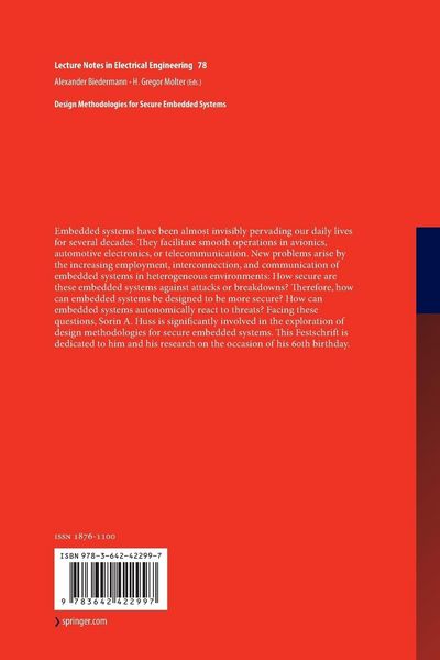 Produktbild: Design Methodologies for Secure Embedded Systems