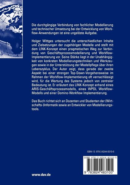 Produktbild: Verbindung von Gesch&auml;ftsprozessmodellierung und Workflow-Implementierung