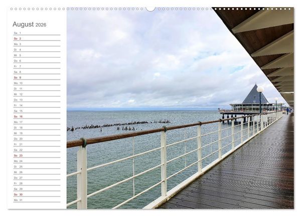 Produktbild: Fehmarn, R&uuml;gen und Usedom - Impressionen von den drei gro&szlig;en Ostseeinseln (Wandkalender 2026 DIN A2 quer), CALVENDO Monatskalender