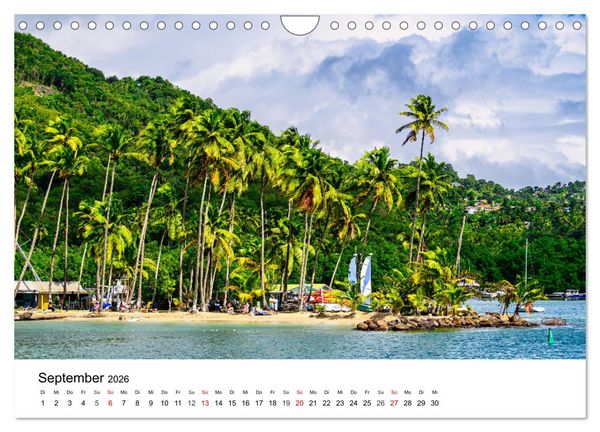 Produktbild: Traumziele Karibik (Wandkalender 2026 DIN A4 quer), CALVENDO Monatskalender