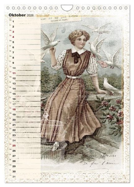 Produktbild: Vintage Welten (Wandkalender 2026 DIN A4 hoch), CALVENDO Monatskalender