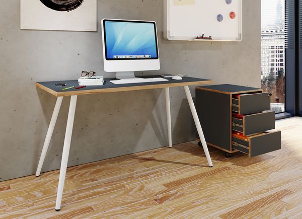 Produktbild: Schreibtisch B&uuml;rotisch Computertisch Salia 110x50