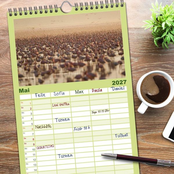Produktbild: Familienplaner 2027 - Emotionale Momente: Afrika Wildlife. Part 3. mit 5 Spalten (Wandkalender, 21 x 45 cm) CALVENDO