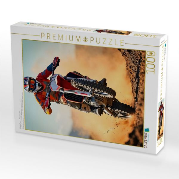 Produktbild: CALVENDO Puzzle Wheelie Power - Motocross pur | 1000 Teile Lege-Gr&ouml;&szlig;e 64x48cm Foto-Puzzle f&uuml;r gl&uuml;ckliche Stunden