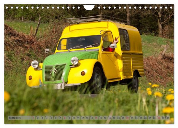Produktbild: Kultauto Ente Citro&euml;n 2CV (Wandkalender 2026 DIN A4 quer), CALVENDO Monatskalender