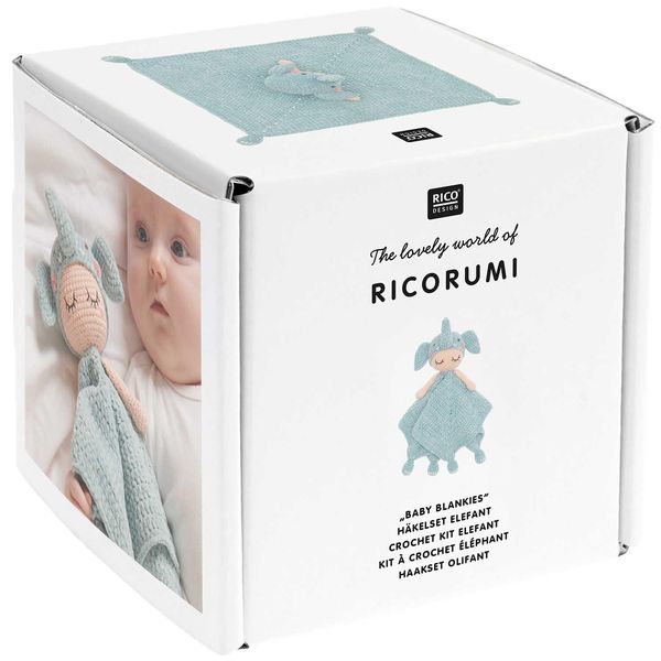 Produktbild: Ricorumi H&auml;kelset "Baby Blankies" Elefant