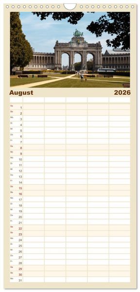 Produktbild: Familienplaner 2026 - Belgien - Bezaubernde Natur und eindrucksvolle St&auml;dte. mit 5 Spalten (Wandkalender, 21 x 45 cm) CALVENDO