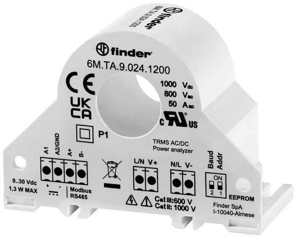 Finder 6M.TA.9.024.1200 6M.TA.9.024.1200 Energie-Messwandler 1St.