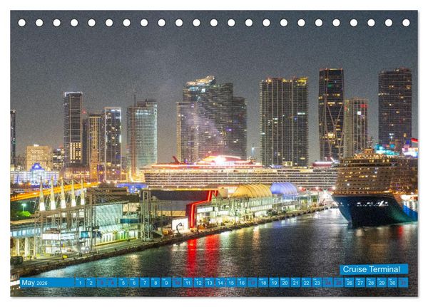 Produktbild: Colorful Miami (Desk Calendar 2026 DIN A5 landscape), CALVENDO 12 Month DeskCalendar