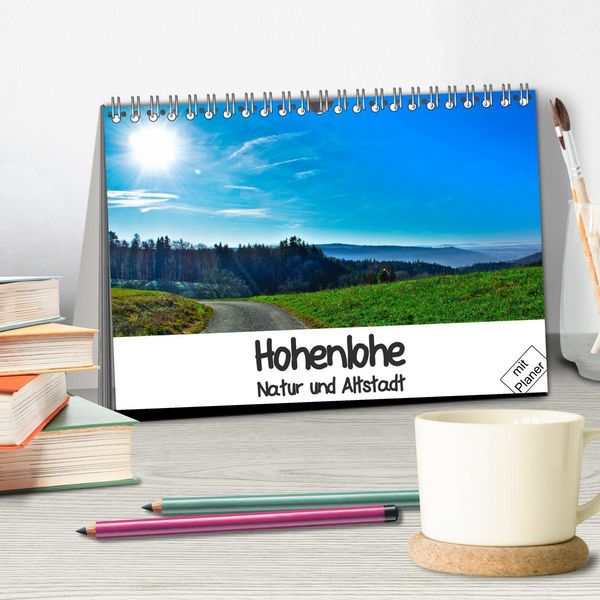 Produktbild: Hohenlohe - Natur und Altstadt (Tischkalender 2026 DIN A5 quer), CALVENDO Monatskalender