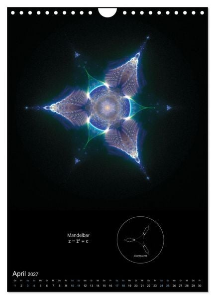 Produktbild: Buddhabrot fractal art (Wandkalender 2027 DIN A4 hoch), CALVENDO Monatskalender